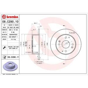 08.C290.11
BREMBO
Tarcza hamulcowa
