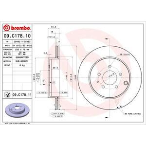 09.C178.11
BREMBO
Tarcza hamulcowa
