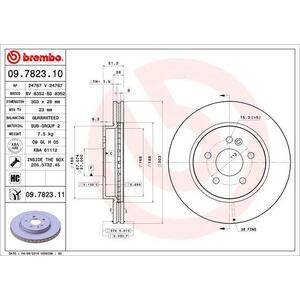 09.7823.11
BREMBO
Tarcza hamulcowa
