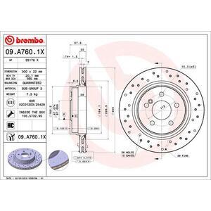 09.A760.1X
BREMBO
Tarcza hamulcowa
