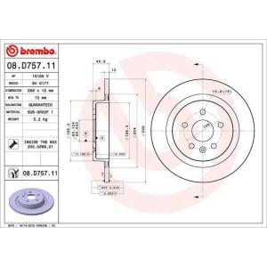 08.D757.11
BREMBO
Tarcza hamulcowa
