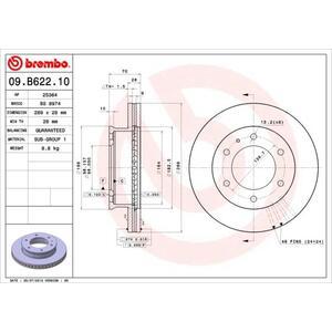 09.B622.10
BREMBO
Tarcza hamulcowa
