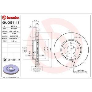 09.C651.11
BREMBO
Tarcza hamulcowa
