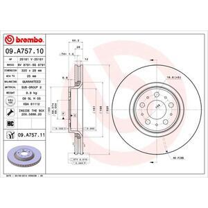 09.A757.11
BREMBO
Tarcza hamulcowa
