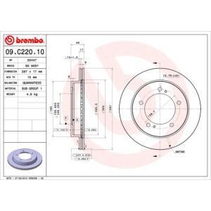 09.C220.10
BREMBO
Tarcza hamulcowa
