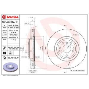 09.A956.11
BREMBO
Tarcza hamulcowa
