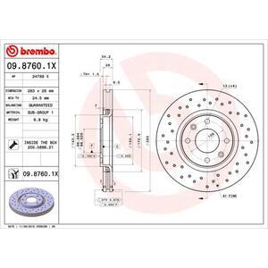 09.8760.1X
BREMBO
Tarcza hamulcowa
