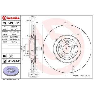 09.D433.11
BREMBO
Tarcza hamulcowa
