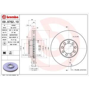 09.9762.10
BREMBO
Tarcza hamulcowa
