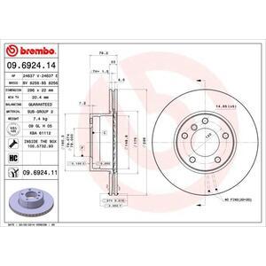 09.6924.11
BREMBO
Tarcza hamulcowa
