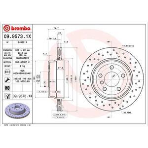 09.9573.1X
BREMBO
Tarcza hamulcowa
