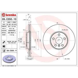 09.C350.11
BREMBO
Tarcza hamulcowa
