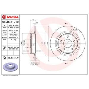 08.B351.11
BREMBO
Tarcza hamulcowa
