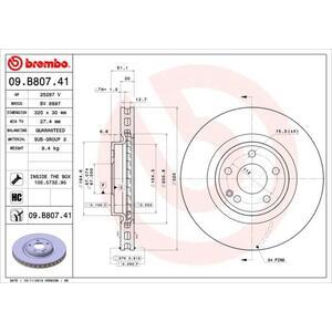 09.B807.41
BREMBO
Tarcza hamulcowa
