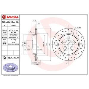 08.A725.1X
BREMBO
Tarcza hamulcowa
