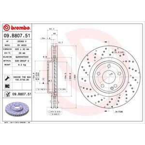 09.B807.51
BREMBO
Tarcza hamulcowa
