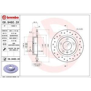 08.9460.3X
BREMBO
Tarcza hamulcowa
