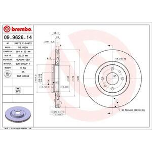 09.9626.14
BREMBO
Tarcza hamulcowa
