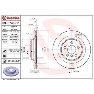 09.C743.11
BREMBO
Tarcza hamulcowa
