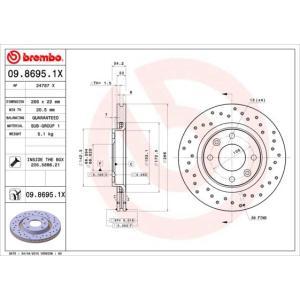 09.8695.1X
BREMBO
Tarcza hamulcowa
