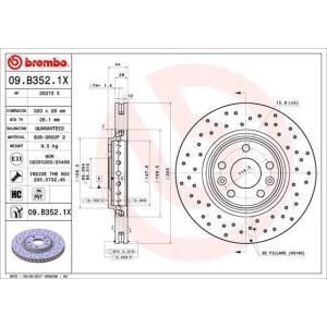 09.B352.1X
BREMBO
Tarcza hamulcowa
