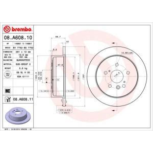 08.A608.11
BREMBO
Tarcza hamulcowa
