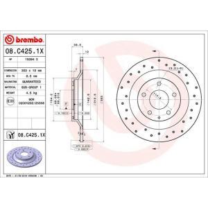 08.C425.1X
BREMBO
Tarcza hamulcowa
