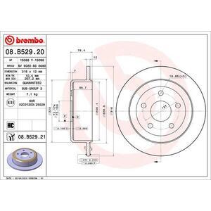 08.B529.21
BREMBO
Tarcza hamulcowa
