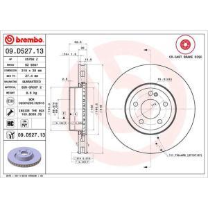 09.D527.13
BREMBO
Tarcza hamulcowa
