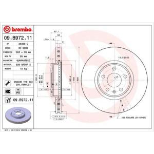 09.B972.11
BREMBO
Tarcza hamulcowa
