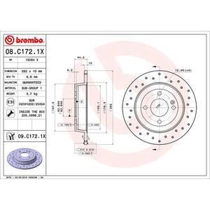 08.C172.1X
BREMBO
Tarcza hamulcowa
