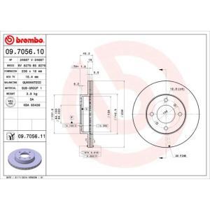 09.7056.11
BREMBO
Tarcza hamulcowa
