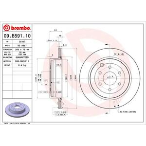 09.B591.10
BREMBO
Tarcza hamulcowa
