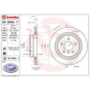 09.8699.11
BREMBO
Tarcza hamulcowa
