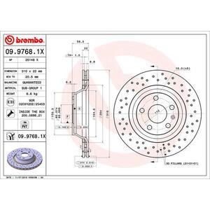 09.9768.1X
BREMBO
Tarcza hamulcowa
