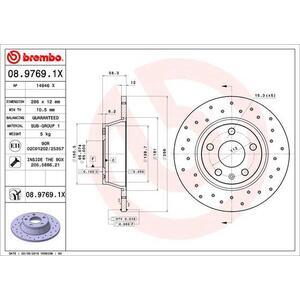 08.9769.1X
BREMBO
Tarcza hamulcowa
