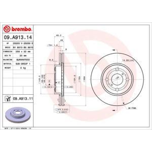 09.A913.11
BREMBO
Tarcza hamulcowa
