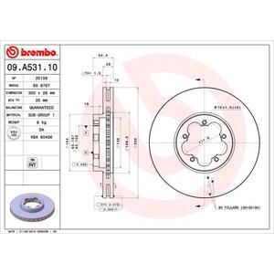 09.A531.10
BREMBO
Tarcza hamulcowa
