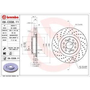 09.C338.11
BREMBO
Tarcza hamulcowa
