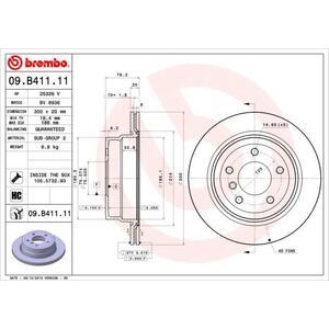 09.B411.11
BREMBO
Tarcza hamulcowa
