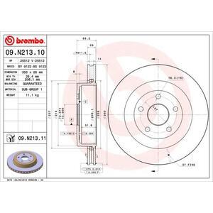 09.N213.11
BREMBO
Tarcza hamulcowa
