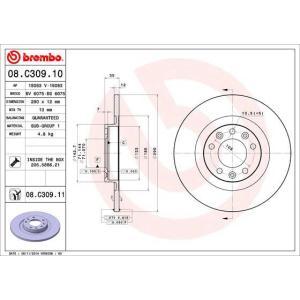 08.C309.11
BREMBO
Tarcza hamulcowa
