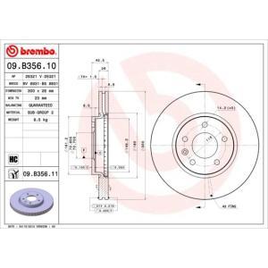 09.B356.11
BREMBO
Tarcza hamulcowa
