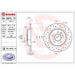 08.9975.1X
BREMBO
Tarcza hamulcowa
