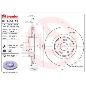 09.A554.11
BREMBO
Tarcza hamulcowa
