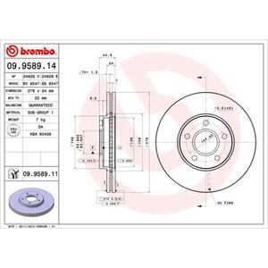 09.9589.11
BREMBO
Tarcza hamulcowa
