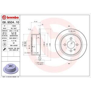 08.9504.10
BREMBO
Tarcza hamulcowa
