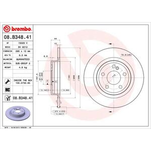 08.B348.41
BREMBO
Tarcza hamulcowa
