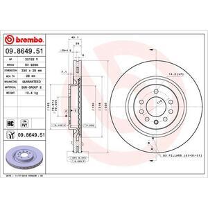 09.8649.51
BREMBO
Tarcza hamulcowa
