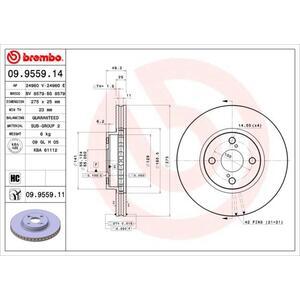 09.9559.11
BREMBO
Tarcza hamulcowa
